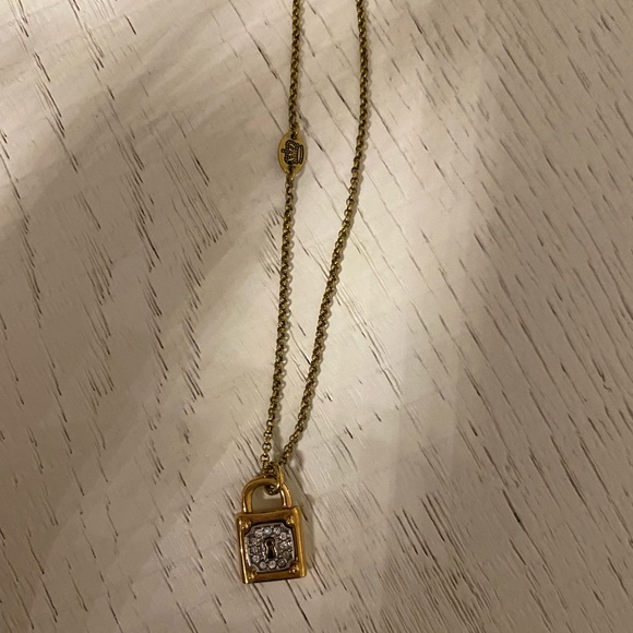 Juicy Couture Lock and Key Gold Necklace - Picture 1 of 7